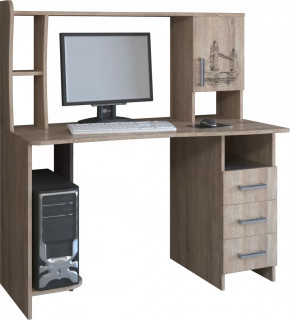 Компьютерный стол КЛ №6.4 Дуб баррик в Пангоды - pangody.mebel-tymen.ru | фото