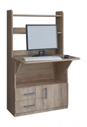 Компьютерный стол СП-1 Дуб баррик в Пангоды - pangody.mebel-tymen.ru | фото