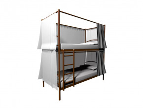 Конструкция для штор к Хостел Duo 4х стронняя в Пангоды - pangody.mebel-tymen.ru | фото