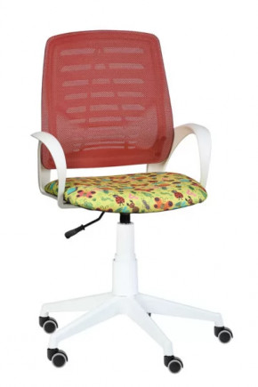 Кресло Ирис WHITE сетка /ткань Т53 (подлокот.084) белая крестовина в Пангоды - pangody.mebel-tymen.ru | фото