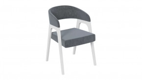 Кресло «Техас 1» Белый матовый, тк. №219 Велюр Jercy graphite в Пангоды - pangody.mebel-tymen.ru | фото