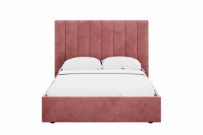 Кровать 1400 Ингрид 312 Велюр Ультра коралл в Пангоды - pangody.mebel-tymen.ru | фото