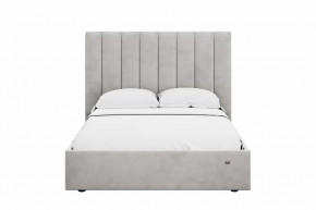 Кровать 1400 Ингрид 312 Велюр Ультра Смог в Пангоды - pangody.mebel-tymen.ru | фото