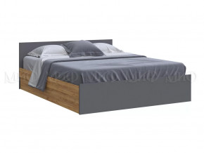 Кровать 1600 Басямиф, графит/дуб крафт в Пангоды - pangody.mebel-tymen.ru | фото