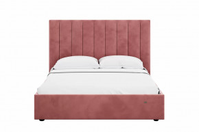 Кровать 1600 Ингрид 312 Велюр Ультра коралл в Пангоды - pangody.mebel-tymen.ru | фото
