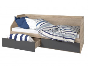 Кровать 800 2 ящика Анталия Графит в Пангоды - pangody.mebel-tymen.ru | фото
