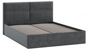Кровать без ПМ «Глосс» Тип 1 (без подъемного механизма) Микровелюр Jercy Graphite в Пангоды - pangody.mebel-tymen.ru | фото