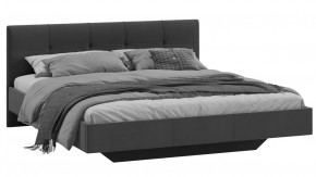 Кровать без ПМ «Элис» Тип 1 (без подъемного механизма) Исп.2 Велюр Графит в Пангоды - pangody.mebel-tymen.ru | фото