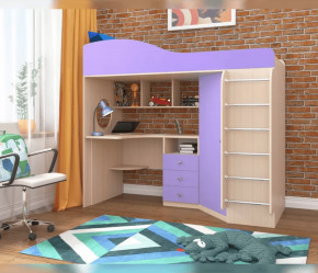 Кровать-чердак Кадет 1 с металлической лестницей Ярофф в Пангоды - pangody.mebel-tymen.ru | фото