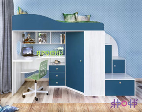 Кровать-чердак Кадет-1 Ярофф в Пангоды - pangody.mebel-tymen.ru | фото