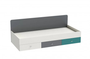 Кровать Клео арт. 010, 900*2000 мм, графит, миндаль, океан Диал в Пангоды - pangody.mebel-tymen.ru | фото