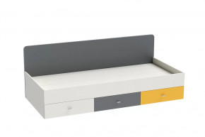 Кровать Клео арт. 010, 900*2000 мм, графит, миндаль, солнечный Диал в Пангоды - pangody.mebel-tymen.ru | фото