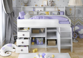 Кровать Малыш- 5 с полкой Винтерберг Ярофф в Пангоды - pangody.mebel-tymen.ru | фото