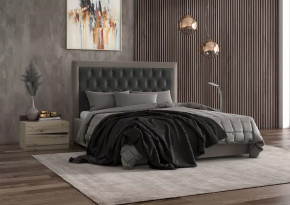 Кровать Мартина с пуговицами 1600 в Пангоды - pangody.mebel-tymen.ru | фото