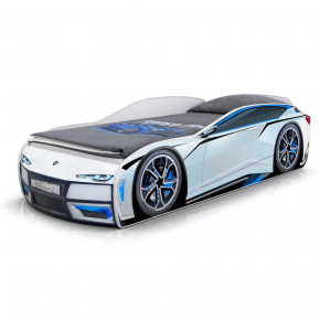 Кровать-машина Little Kiddy с объемным бампером в Пангоды - pangody.mebel-tymen.ru | фото