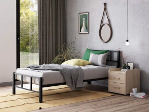 Кровать односпальная Кадис 120х200 Черный в Пангоды - pangody.mebel-tymen.ru | фото