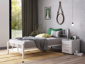 Кровать односпальная Кадис 90х190 Белый в Пангоды - pangody.mebel-tymen.ru | фото