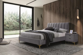 Кровать Рошаль 1800 Серый в Пангоды - pangody.mebel-tymen.ru | фото