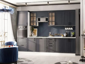 Кухня Николь-1 3 м. Белый/Графит софт в Пангоды - pangody.mebel-tymen.ru | фото