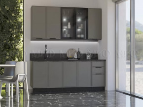 Кухня Николь 2,0/900м (Холст вулканический) в Пангоды - pangody.mebel-tymen.ru | фото