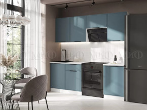 Кухня Николь 2,1м (Браш Блю) в Пангоды - pangody.mebel-tymen.ru | фото