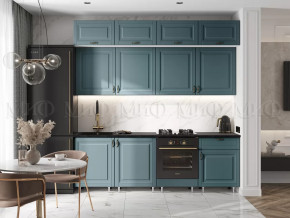 Кухня Престиж 2,4м (Браш Блю) в Пангоды - pangody.mebel-tymen.ru | фото
