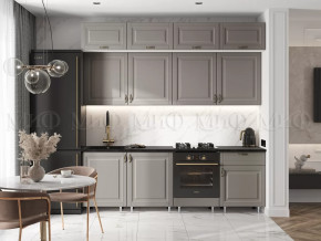 Кухня Престиж 2,4м (Браш текстура Грей) в Пангоды - pangody.mebel-tymen.ru | фото