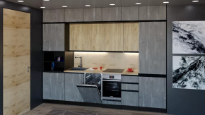 Кухонный гарнитур Адажио люкс 3000 мм в Пангоды - pangody.mebel-tymen.ru | фото