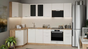 Кухонный гарнитур «Габриэлла» №3 Дуб крафт золотой/Крем в Пангоды - pangody.mebel-tymen.ru | фото