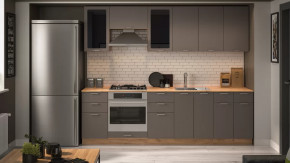 Кухонный гарнитур «Габриэлла» №4 Дуб крафт золотой/Муссон в Пангоды - pangody.mebel-tymen.ru | фото