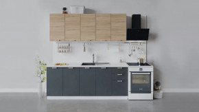 Кухонный гарнитур «Гранита» длиной 200 см в Пангоды - pangody.mebel-tymen.ru | фото