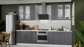 Кухонный гарнитур «Кимберли» №13 Белый, Титан в Пангоды - pangody.mebel-tymen.ru | фото