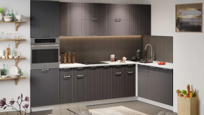 Кухонный гарнитур «Кимберли» №5 Белый, Муссон в Пангоды - pangody.mebel-tymen.ru | фото