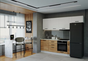 Кухонный гарнитур Лада-2550 столешница 26 мм в Пангоды - pangody.mebel-tymen.ru | фото