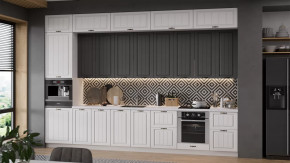 Кухонный гарнитур «Лина» №9 Белый, Графит в Пангоды - pangody.mebel-tymen.ru | фото