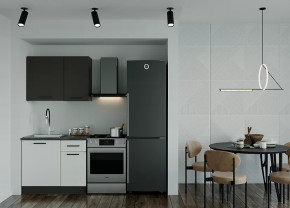 Кухонный гарнитур Лофт-1000 столешница 38 мм в Пангоды - pangody.mebel-tymen.ru | фото