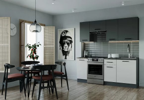 Кухонный гарнитур Лофт-2000 столешница 38 мм в Пангоды - pangody.mebel-tymen.ru | фото