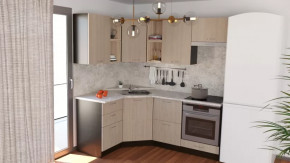 Кухонный гарнитур Надежда оптима 4 1400*2000 мм в Пангоды - pangody.mebel-tymen.ru | фото