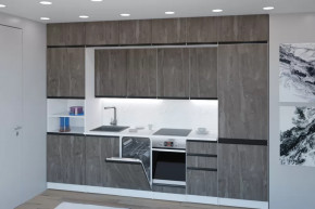 Кухонный гарнитур Ноктюрн люкс 3000 мм в Пангоды - pangody.mebel-tymen.ru | фото