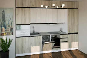 Кухонный гарнитур Паола люкс 3000 мм в Пангоды - pangody.mebel-tymen.ru | фото