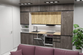 Кухонный гарнитур Сапфир 2 экстра 3000 мм в Пангоды - pangody.mebel-tymen.ru | фото