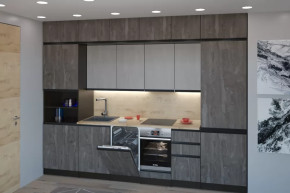 Кухонный гарнитур Симфония люкс 3000 мм в Пангоды - pangody.mebel-tymen.ru | фото