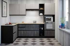 Кухонный гарнитур Симфония мега прайм 1500х2700 мм в Пангоды - pangody.mebel-tymen.ru | фото