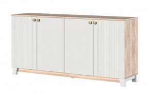 Ланзетти Тумба 4 двери Дуб Торонто/Жемчуг в Пангоды - pangody.mebel-tymen.ru | фото