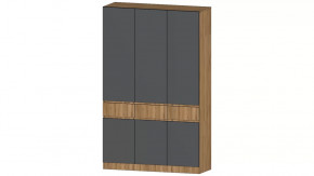 Ленора Шкаф 3х ств. Дуб вотан/Графит в Пангоды - pangody.mebel-tymen.ru | фото