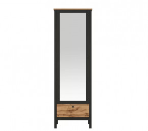 LOFT шкаф SZF1W1S/60 (Дуб вотан/Черный) в Пангоды - pangody.mebel-tymen.ru | фото