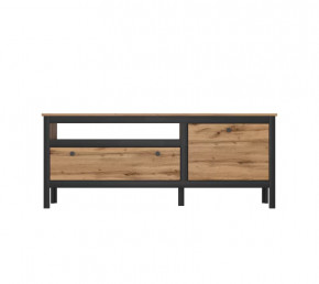 LOFT тумба RTV1D1S (Дуб вотан/Черный) в Пангоды - pangody.mebel-tymen.ru | фото