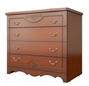 ЛОТОС ЛАК Комод 4 ящика Орех в Пангоды - pangody.mebel-tymen.ru | фото