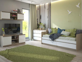 Модульная детская Челси Белый глянец, дуб сонома в Пангоды - pangody.mebel-tymen.ru | фото