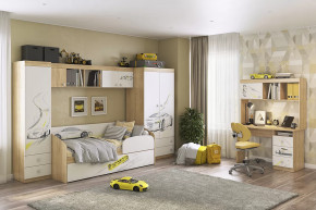 Детский гарнитур Форсаж К1 дуб сонома/белый в Пангоды - pangody.mebel-tymen.ru | фото